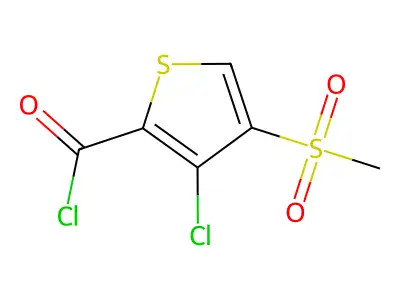 3-Chloro-4-(Methylsulfonyl)Thiophene-2-Carbonyl Chloride structure