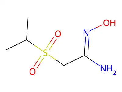 N'-hydroxy-2-propan-2-ylsulfonylethanimidamide structure
