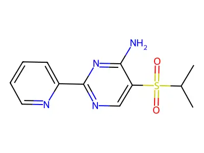 5-(Isopropylsulfonyl)-2-(2-pyridyl)pyrimidin-4-amine structure