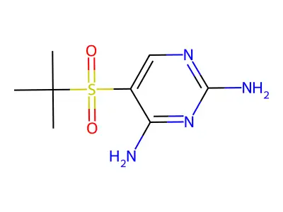 5-(2-Methylpropane-2-sulfonyl)pyrimidine-2,4-diamine structure