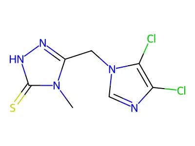 C7H7Cl2N5S structure