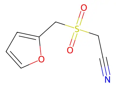 2-[(2-Furylmethyl)sulfonyl]acetonitrile structure