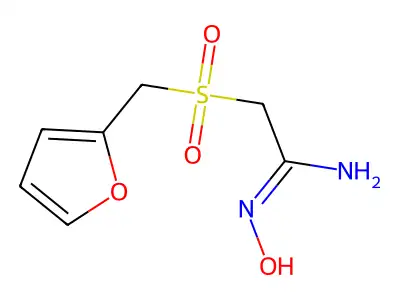 2-(furan-2-ylmethylsulfonyl)-N'-hydroxyethanimidamide structure
