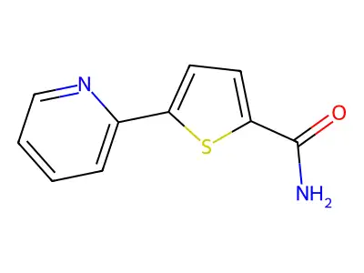 5-(2-Pyridyl)thiophene-2-carboxamide structure
