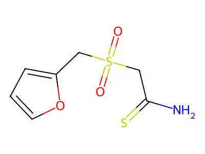 2-[(2-Furylmethyl)sulfonyl]ethanethioamide structure