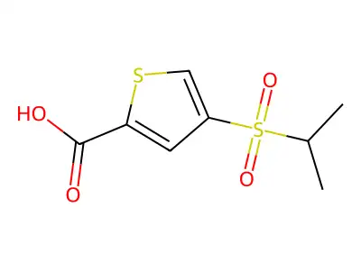 4-(Isopropylsulfonyl)thiophene-2-carboxylic acid structure