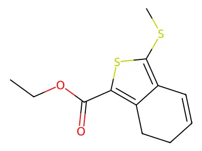 Ethyl 3-(methylthio)-6,7-dihydrobenzo[c]thiophene-1-carboxylate structure
