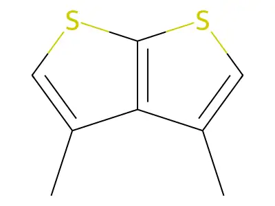 3,4-Dimethylthieno(2,3-b)thiophene structure
