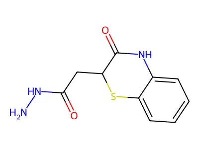 3,4-Dihydro-3-oxo-2H-1,4-benzothiazine-2-acetic acid hydrazide structure