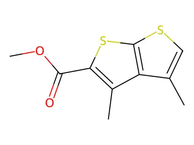 Methyl 3,4-dimethylthieno[2,3-b]thiophene-2-carboxylate structure