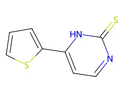 4-(2-Thienyl)pyrimidine-2-thiol structure