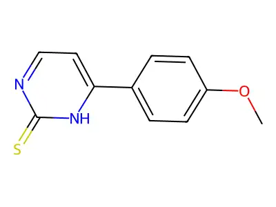 4-(4-Methoxyphenyl)-2-pyrimidinethiol structure