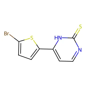4-(5-Bromo-2-thienyl)pyrimidine-2-thiol structure