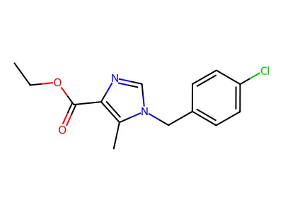 Ethyl 1-(4-chlorobenzyl)-5-methylimidazole-4-carboxylate structure