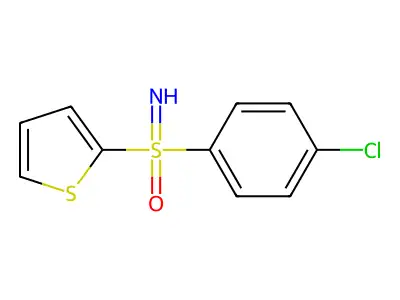 (4-Chlorophenyl)-imino-oxo-thiophen-2-yl-lambda6-sulfane structure