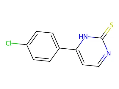 4-(4-Chlorophenyl)-2-pyrimidinethiol structure