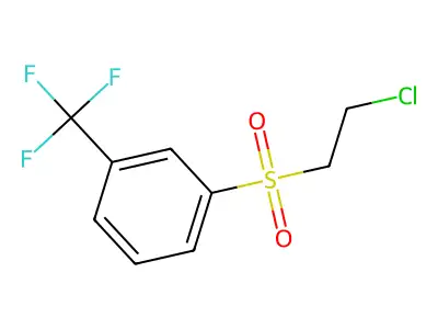 2-Chloroethyl-[3-(trifluoromethyl)phenyl]sulphone structure