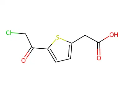 2-[5-(2-Chloroacetyl)-2-thienyl]acetic acid structure