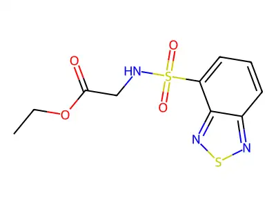 Ethyl 2-[(2,1,3-benzothiadiazol-4-ylsulfonyl)amino]acetate structure