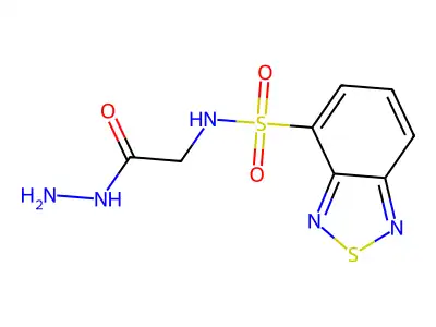 N4-(2-Hydrazino-2-oxoethyl)-2,1,3-benzothiadiazole-4-sulfonamide structure
