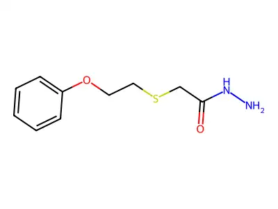 2-(2-Phenoxyethylsulfanyl)acetohydrazide structure