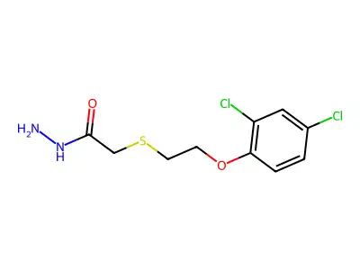 2-[2-(2,4-Dichlorophenoxy)ethylsulfanyl]acetohydrazide structure