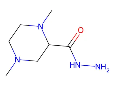 1,4-Dimethylpiperazine-2-carbohydrazide structure