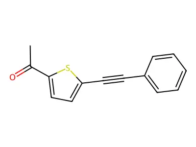 1-[5-(2-Phenyleth-1-Ynyl)-2-Thienyl]Ethan-1-One structure