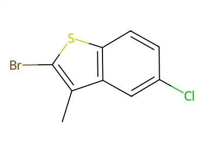 2-Bromo-5-chloro-3-methylbenzo(b)thiophene structure
