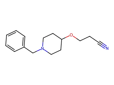 3-[(1-Benzylpiperidin-4-yl)oxy]propanenitrile structure