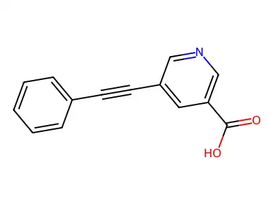 5-(2-Phenyleth-1-Ynyl)Nicotinic Acid structure