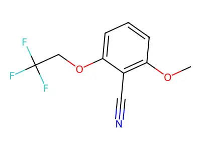 2-Methoxy-6-(2,2,2-trifluoroethoxy)benzonitrile structure