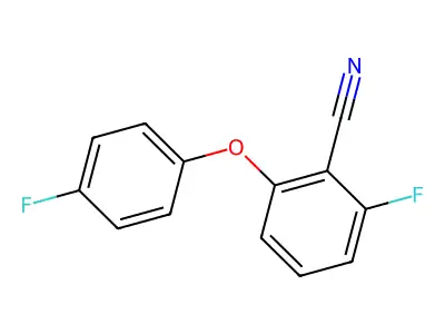 2-Fluoro-6-(4-fluorophenoxy)benzonitrile structure