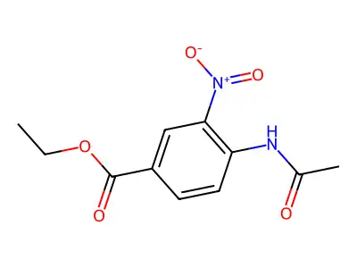 Ethyl 4-acetamido-3-nitrobenzoate structure