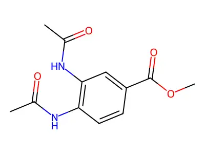 Methyl 3,4-diacetamidobenzoate structure