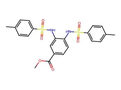 Methyl 3,4-di[[(4-methylphenyl)sulfonyl]amino]benzoate structure