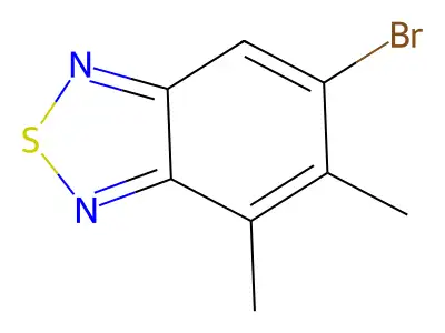 6-Bromo-4,5-dimethyl-2,1,3-benzothiadiazole structure