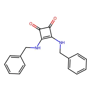 3,4-Bis(benzylamino)cyclobut-3-ene-1,2-dione structure