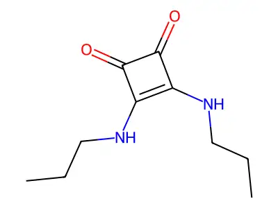 3,4-Bis(propylamino)cyclobut-3-ene-1,2-dione structure