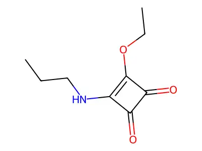 3-Ethoxy-4-(propylamino)cyclobut-3-ene-1,2-dione structure