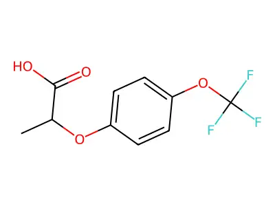 2-(4-(Trifluoromethoxy)phenoxy)propanoic acid structure