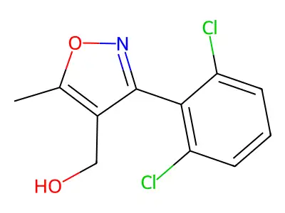 [3-(2,6-Dichlorophenyl)-5-methyl-1,2-oxazol-4-yl]methanol structure