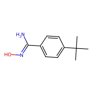 4-tert-butyl-N'-hydroxybenzenecarboximidamide structure