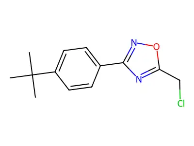 3-(4-Tert-butylphenyl)-5-(chloromethyl)-1,2,4-oxadiazole structure