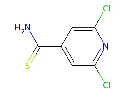 2,6-Dichloropyridine-4-carbothioamide structure