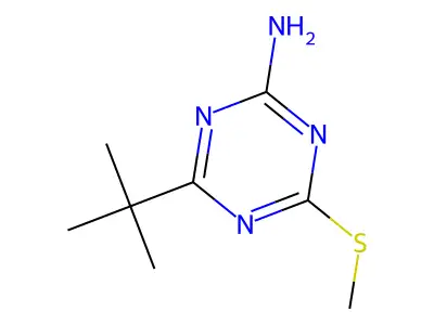 4-(Tert-butyl)-6-(methylthio)-1,3,5-triazin-2-amine structure