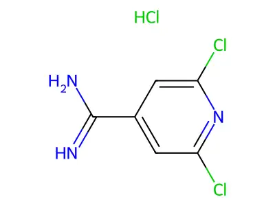 2,6-dichloropyridine-4-carboximidamide Hydrochloride structure