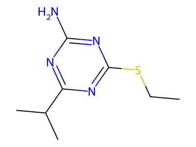 4-(Ethylthio)-6-isopropyl-1,3,5-triazin-2-amine structure