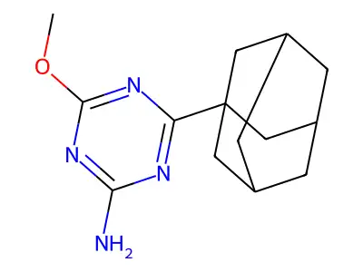 4-(1-Adamantyl)-6-methoxy-1,3,5-triazin-2-amine structure