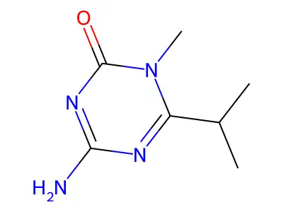 4-Amino-1-methyl-6-propan-2-yl-1,3,5-triazin-2-one structure